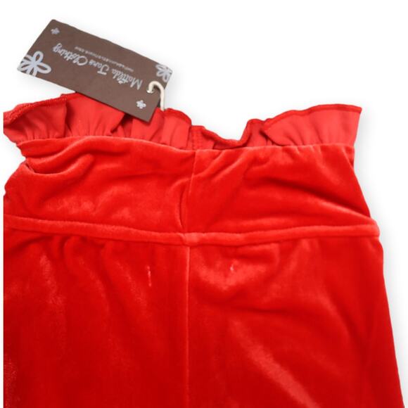 Matilda Jane Red Velour Ruffle Pants | Girls 4T | NWT Holiday Style - Picture 9 of 9